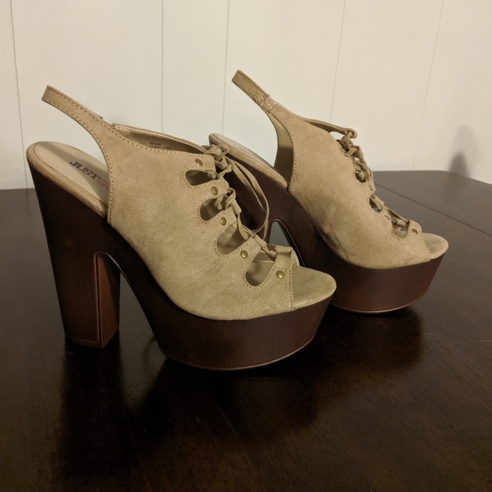 New JustFab Block Heels